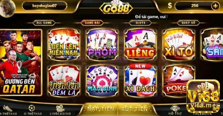 Game đánh bài Tiến lên Go88 có cơ hội trúng thưởng cao