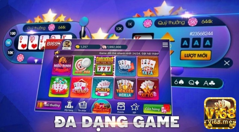 Kho game B88- Game danh bai online có rất nhiều trò chơi khác nhau