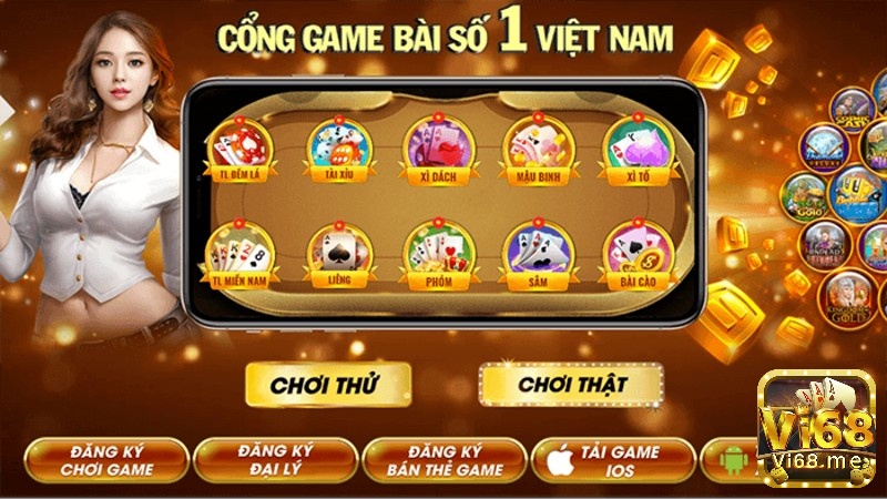 Vi68 cổng game bài online đổi thưởng uy tín