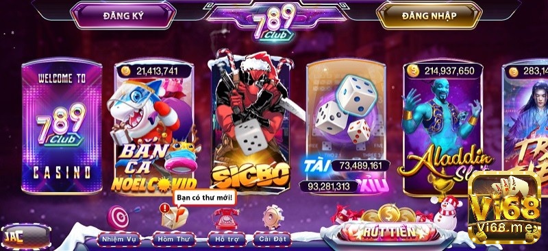 Giao diện game bài tại 789 Club