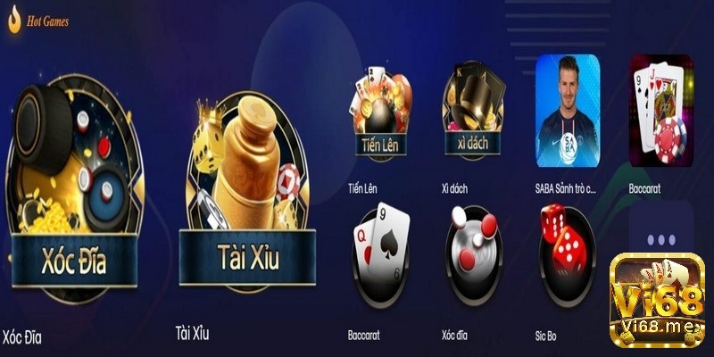 Vi68 có kho game đa dạng