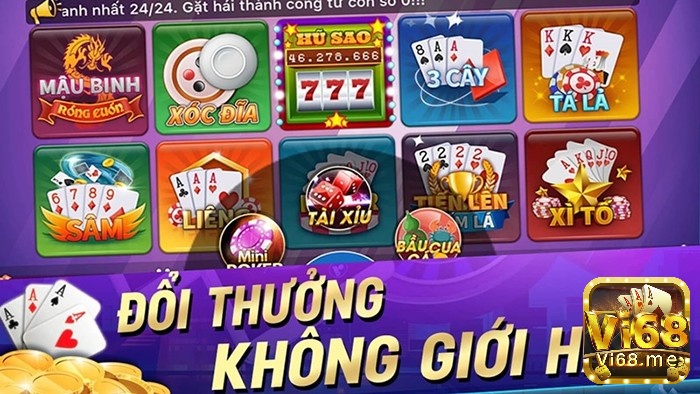 Vi68 được số đông các game thủ lựa chọn bởi nó là cổng game bài đổi thưởng uy tín 2017