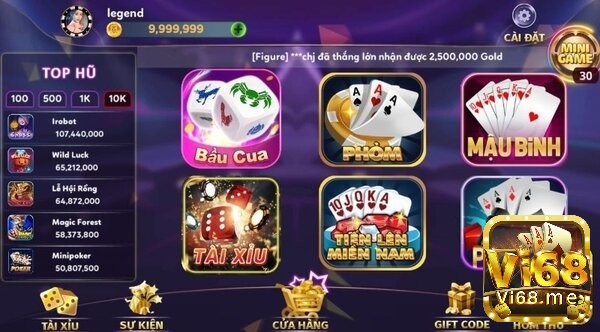 Vi68 - Cổng game bài đổi thưởng uy tín nhất 