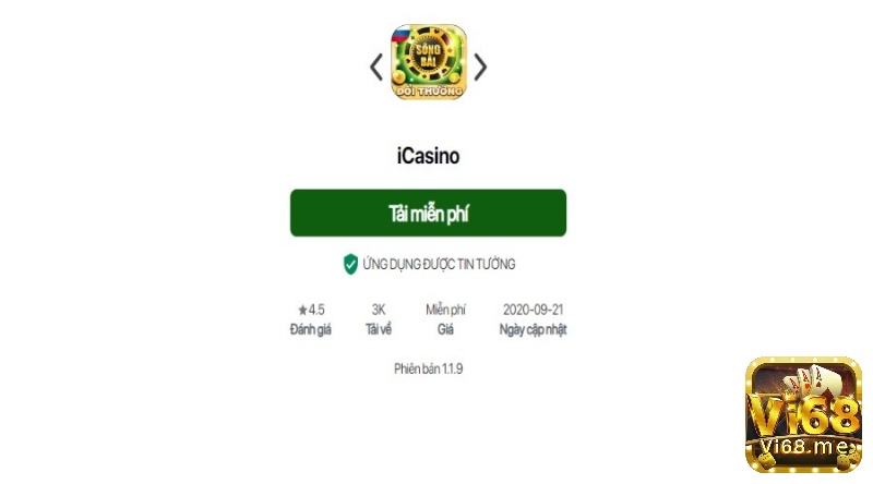 Tải Icasino game bai doi thuong về máy với dung lượng cực nhẹ