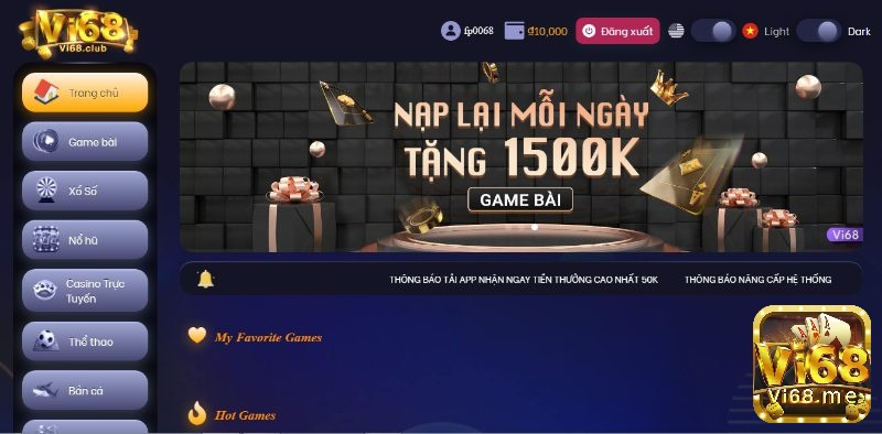 Vì sao nên chơi game danh bai doi tien mat tại Vi68?