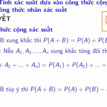 Các công thức tính xác suất: Tổng hợp các công thức chuẩn xác