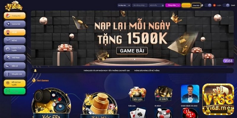 Chơi game online trên web Vi68 anh em có có hội nhận nhiều ưu đãi