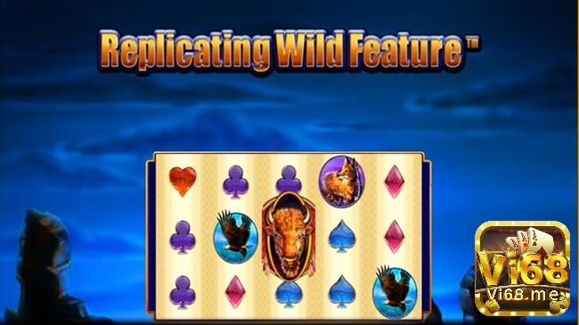 Con trâu xuất hiện ở cuộn trung tâm kích hoạt tính năng Replicating Wild