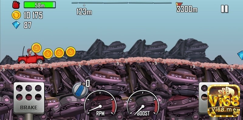 Game đua xe điện thoại đa dạng địa hình kịch tính và thú vị - Hill Climb Racing