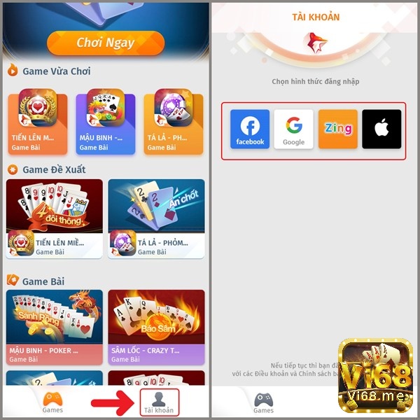 Đăng nhập để bắt đầu chơi game tại cổng game Zingplay